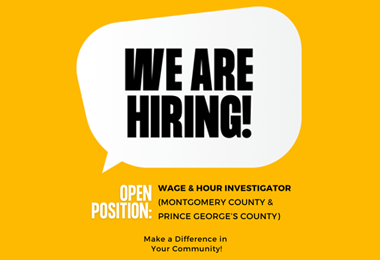 we are hiring - make a difference in your community